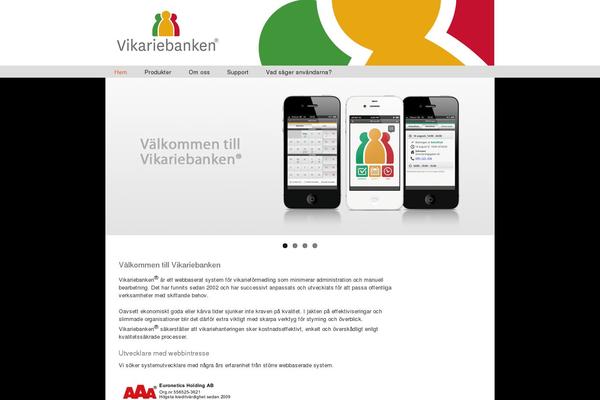 vikariebanken.se site used Vikariebanken