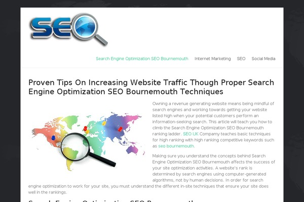 Spacious theme site design template sample