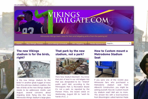 vikingstailgate.com site used Magazine Flow