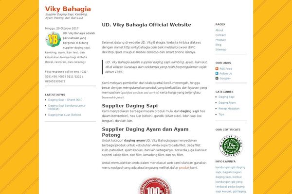 vikybahagia.com site used Viky
