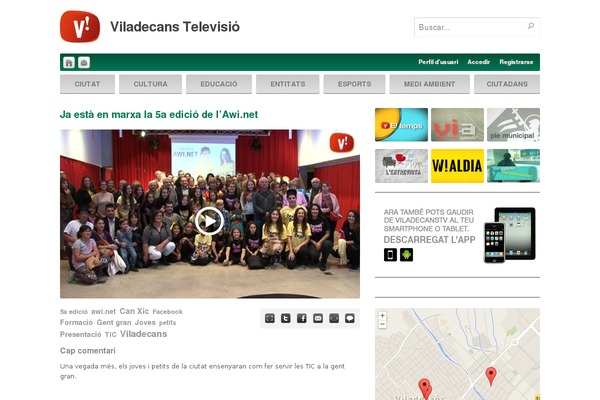 viladecanstv.tv site used Vtv