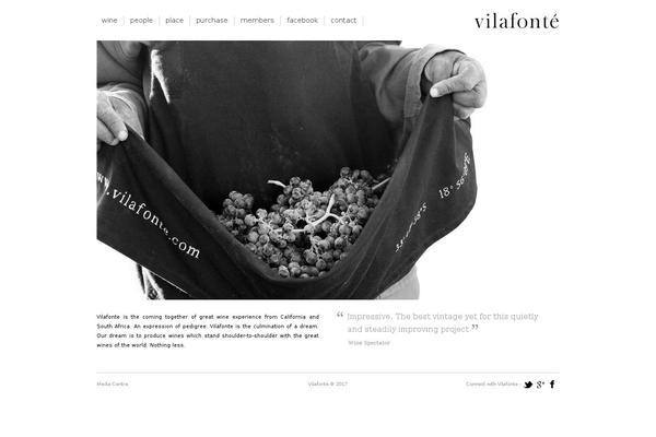 vilafonte.com site used Vilafonte