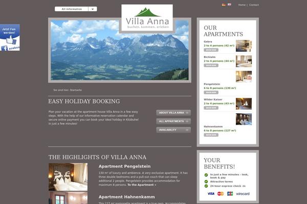 villaanna-kitz.com site used Villaanna