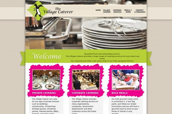 Village theme site design template sample