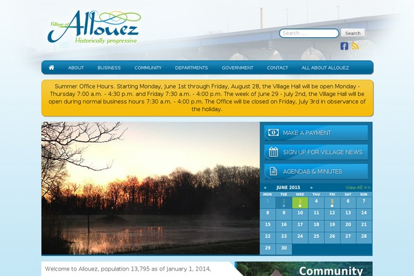 WordPress website example screenshot