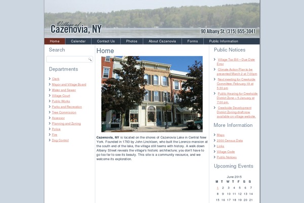 villageofcazenovia.com site used Cazenovia-v3