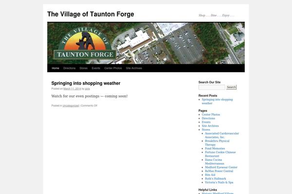 Twenty Ten theme site design template sample