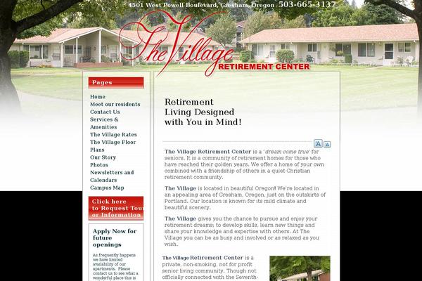 villageretirementcenter.com site used Vistalog