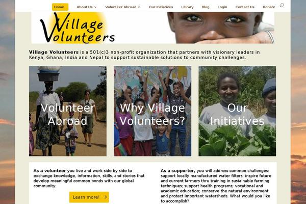 villagevolunteers.org site used Divi_child