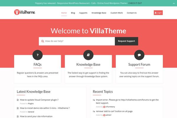 villatheme.com site used Villatheme-support