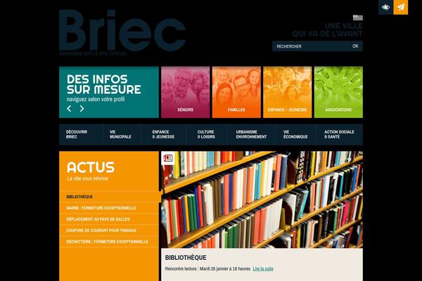 ville-briec.fr site used Briec
