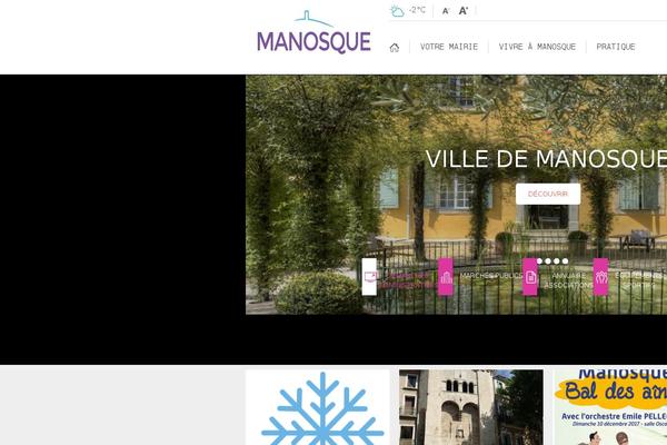 ville-manosque.fr site used Mairie-manosque
