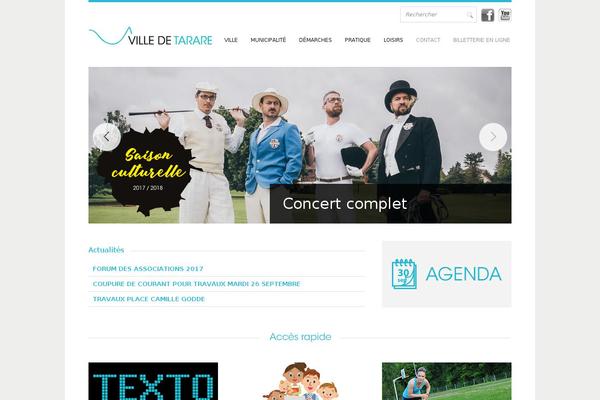 The Agency theme site design template sample