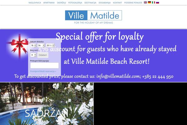 villematilde.com site used Matilde