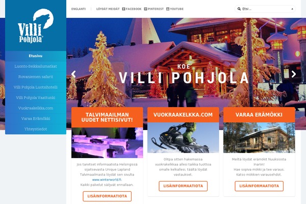 villipohjola.fi site used Wildnordic