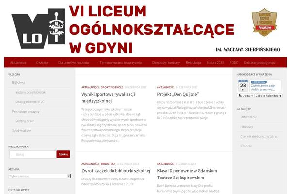 Hueman theme site design template sample