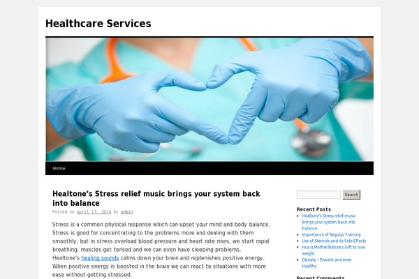 Twenty Ten theme site design template sample