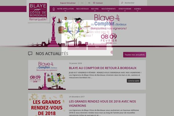 vin-blaye.com site used Blaye