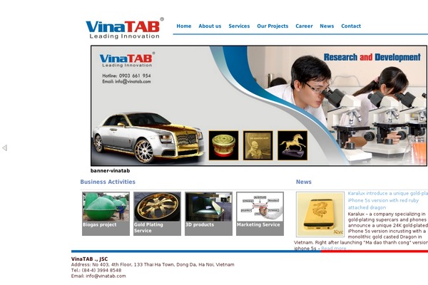 vinatab.com site used Vinatab