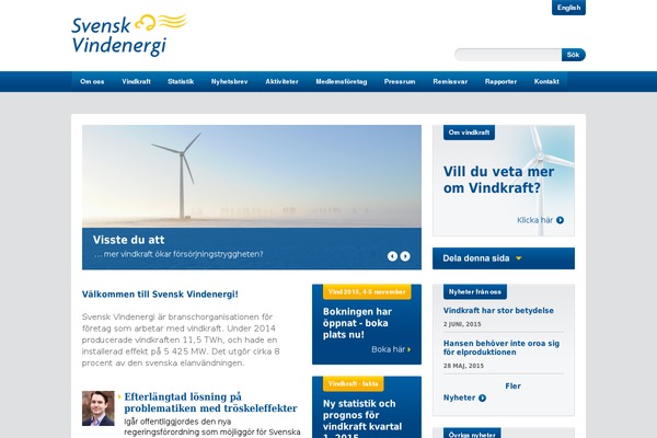 vindkraftsbranschen.se site used Vind