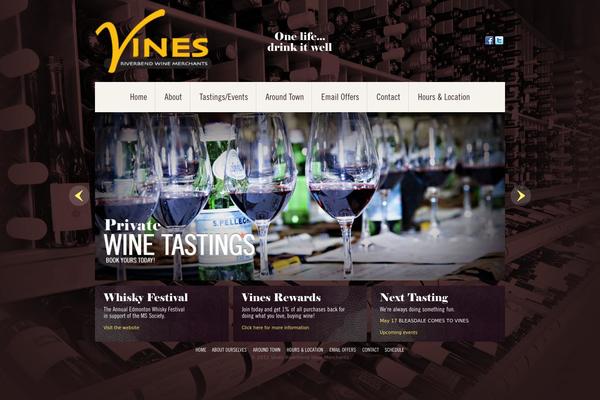 vineswinemerchants.com site used Vines