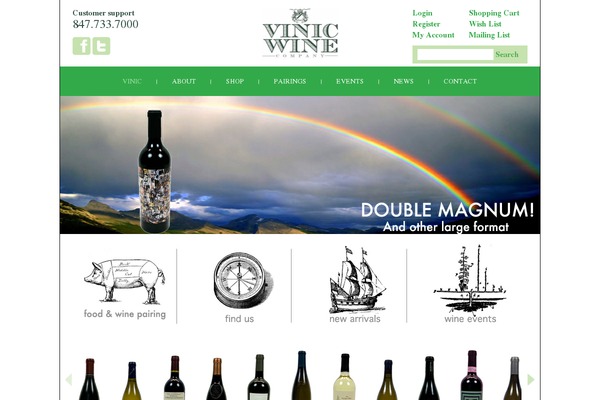 vinicwine.com site used Argostock