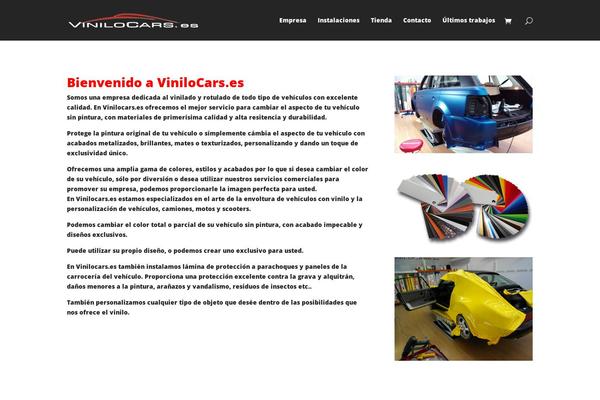 vinilocars.es site used Divi-hijo