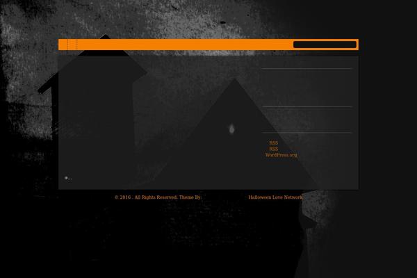 Haunted-house theme site design template sample