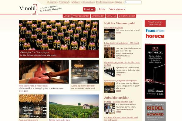 vinofil.no site used Vinofil
