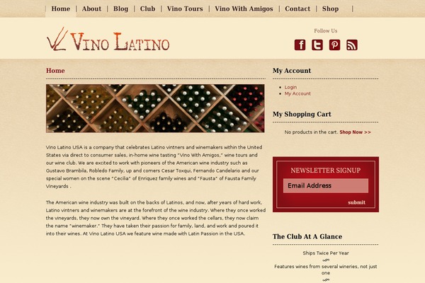 vinolatinousa.com site used Vinolatino