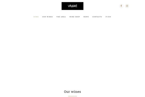 vinore.it site used Vinore