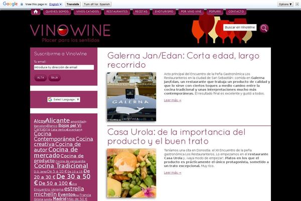 vinowine.es site used Vinowineblog