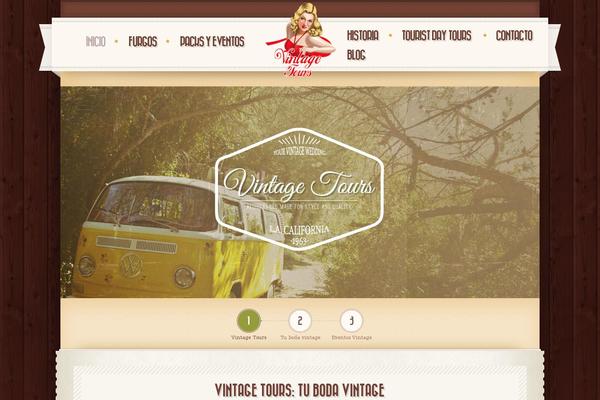 Retro theme site design template sample