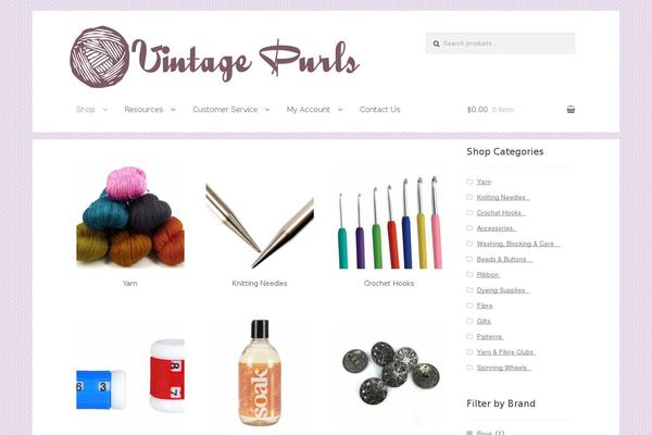 vintagepurls.co.nz site used Storefront