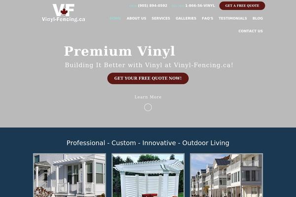 vinyl-fencing.ca site used Vinyl-fencing