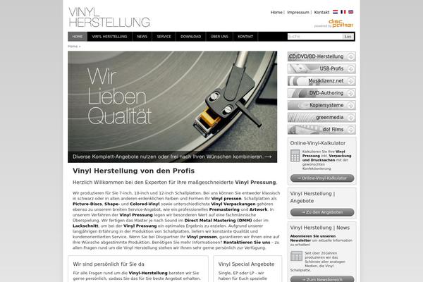 vinylherstellung.de site used Wp_vinylherstellung
