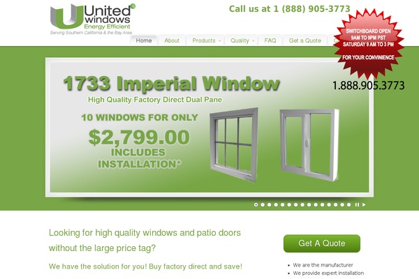 WordPress website example screenshot