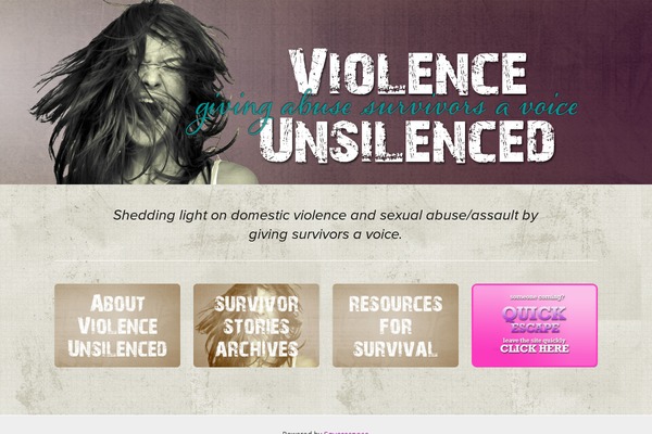 violenceunsilenced.com site used Violenceunsilenced