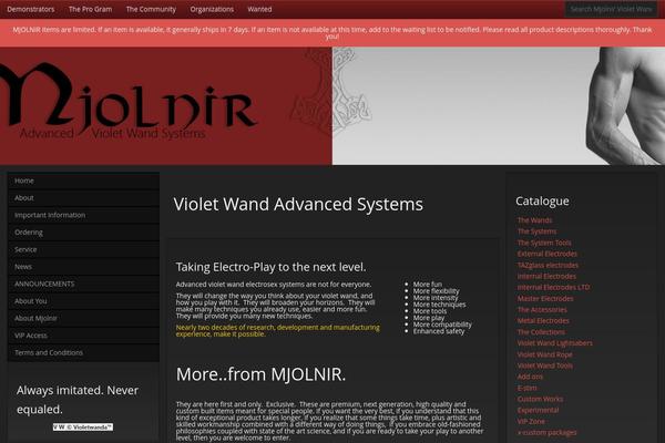 violet-wands.com site used Luctro
