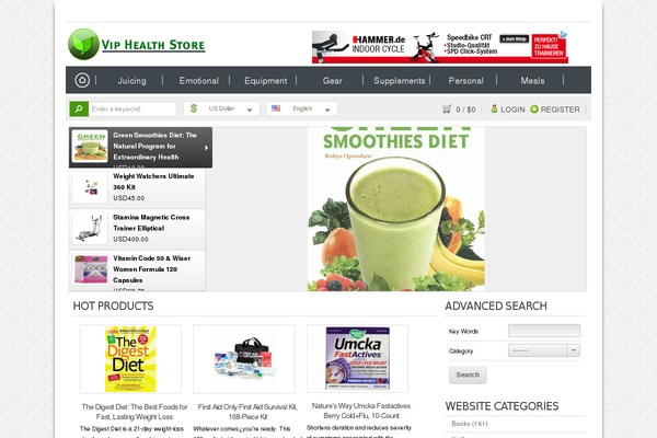 viphealthstore.com site used Shopperpress