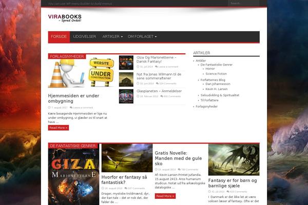 virabooks.dk site used Reviewit-theme