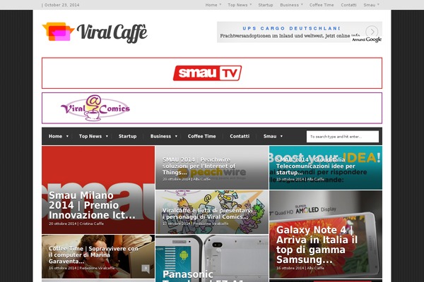 viralcaffe.com site used Onews-child-theme