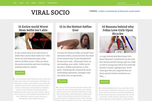 viralsocio.com site used UBlog