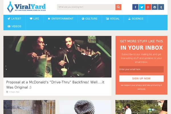 viralyard.com site used Viralyard