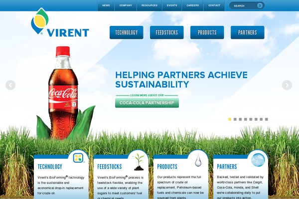 virent.com site used Virent