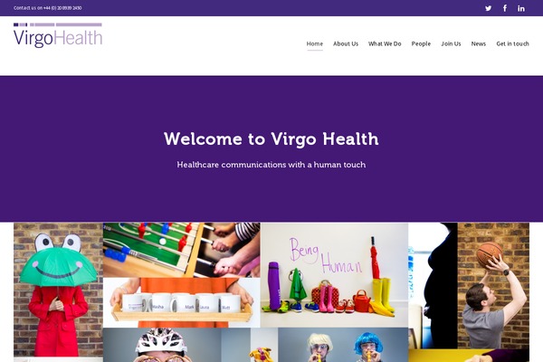 Virgo theme site design template sample