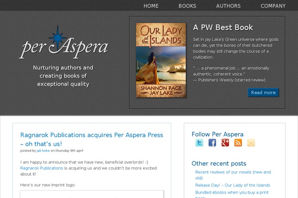 per-aspera theme websites examples