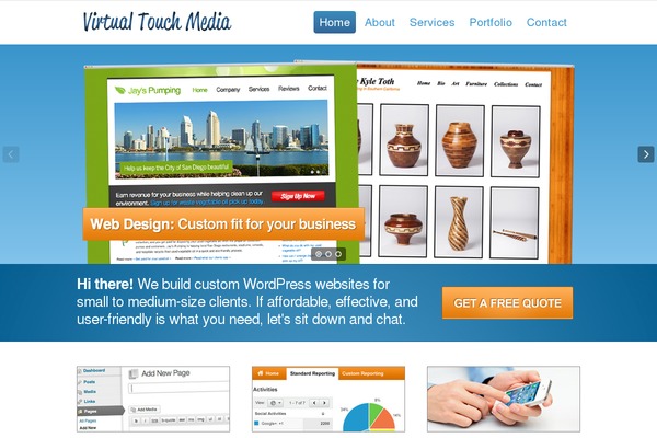 Emptycanvas theme site design template sample