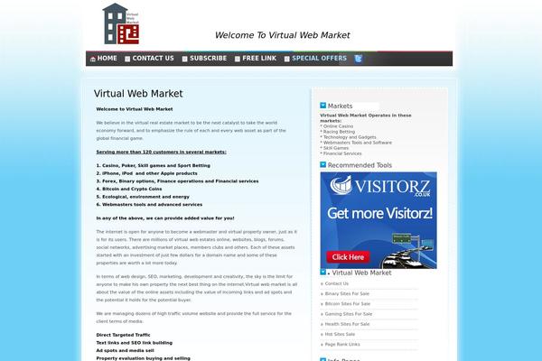 virtualwebmarket.com site used Bluelines