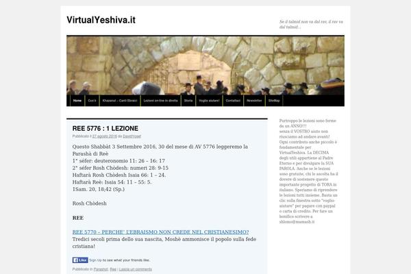 virtualyeshiva.it site used Vytheme